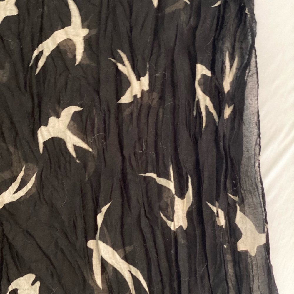 Sheer Black and Tan scarf